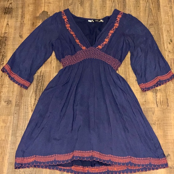 california vintage Other - 💥Buy2Get1Free Cute 3/4 sleeve dress. Lined skirt.